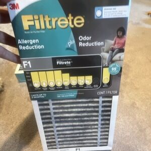 Filtrete F1 Air Purifier Filter Activated Carbon Allergen & Odor Reduction 1pk